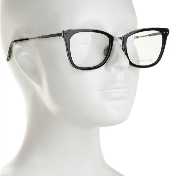 Authentic Bottega Veneta black cat eye demo eyeglasses - Picture 3 of 10